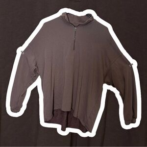 AERIE SUNDAY SOFT QUARTER ZIP SWEATSHIRT